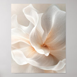 Etterlik blomning i mjukt ljus porträtt #2 poster