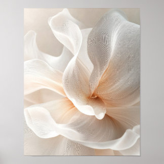 Etterlik blomning i mjukt ljus porträtt #2 poster