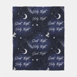 Etterlik Tyst Natt Helig Natt Celestial Jul Fleecefilt