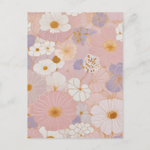 Etterliknande Pastellblomning Vykort