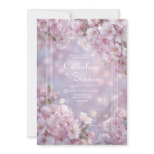Etterliknande Rosa Bokeh Körsbärsblom Wedding