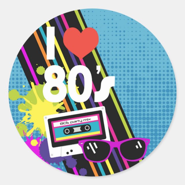 Etthty Tack Label Runt Klistermärke (Framsida)