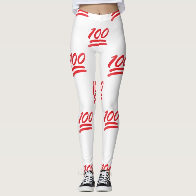 etthundra emoji-leggingor leggings (Framsida)