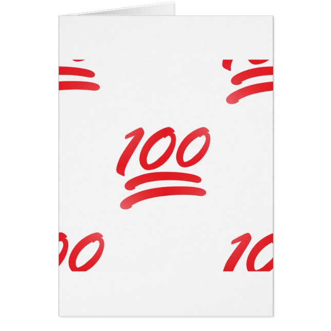 etthundratemoji hälsningskort (Framsidan)