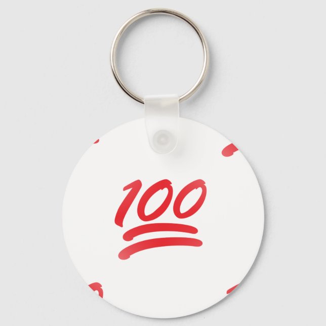 etthundratemoji nyckelring (Framsida)