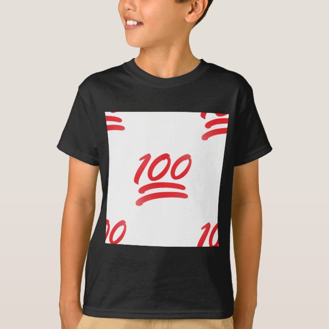 etthundratemoji tee shirt (Framsida)