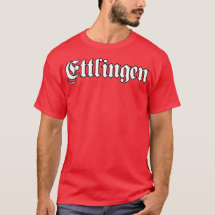 Ettlingen skriven med gotisk stil t shirt