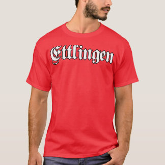 Ettlingen skriven med gotisk stil t shirt