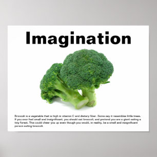 Ettning av Broccoli Imaginativt Poster