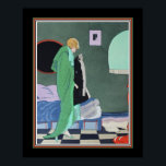 Ettore Tito Pochoir Art Deco Poster<br><div class="desc">Ettore Tito,  Art Deco,  Print- One of Quatres Proverbes Par Tito "Hand in Pocket"</div>