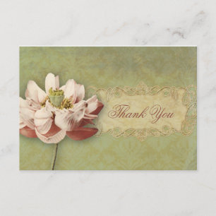 Etude de Fleurs vintage brölloptack Tack Kort