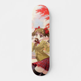 Étudiante Animé Japonais Mini Skateboard Bräda 18,5 Cm