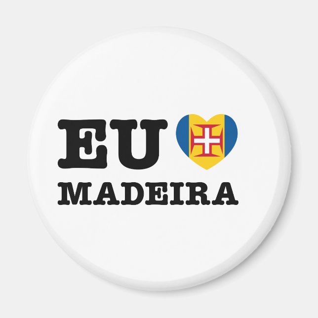Eu Amo Madeira Magnet (Framsidan)