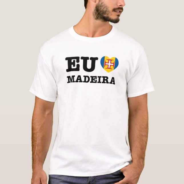 Eu Amo Madeira T-shirt (Framsida)