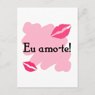 Eu amo-te - portugisiska I kärlek du Vykort