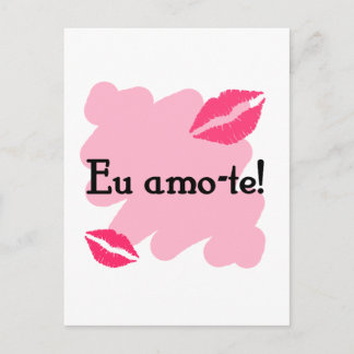 Eu amo-te - portugisiska I kärlek du Vykort