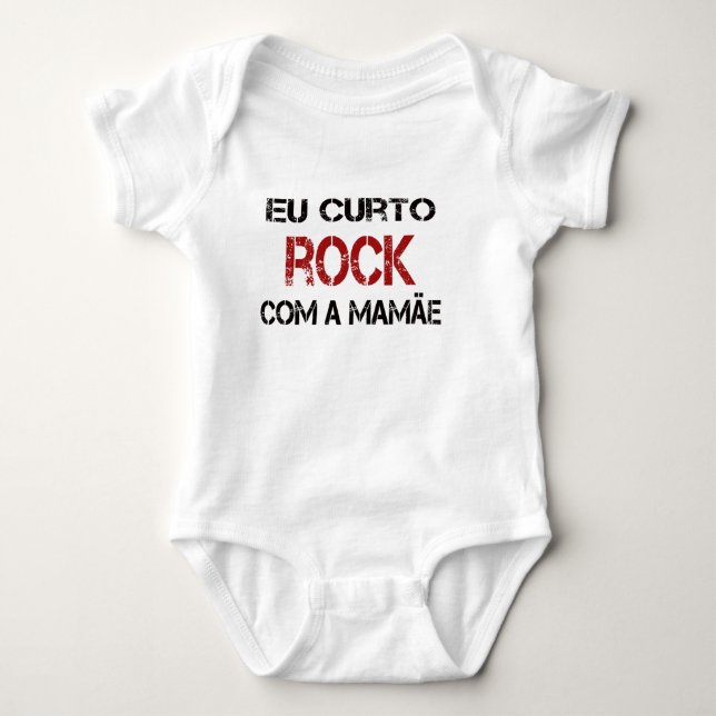 Eu Curto Rock com a mamãe T-shirt (Framsida)