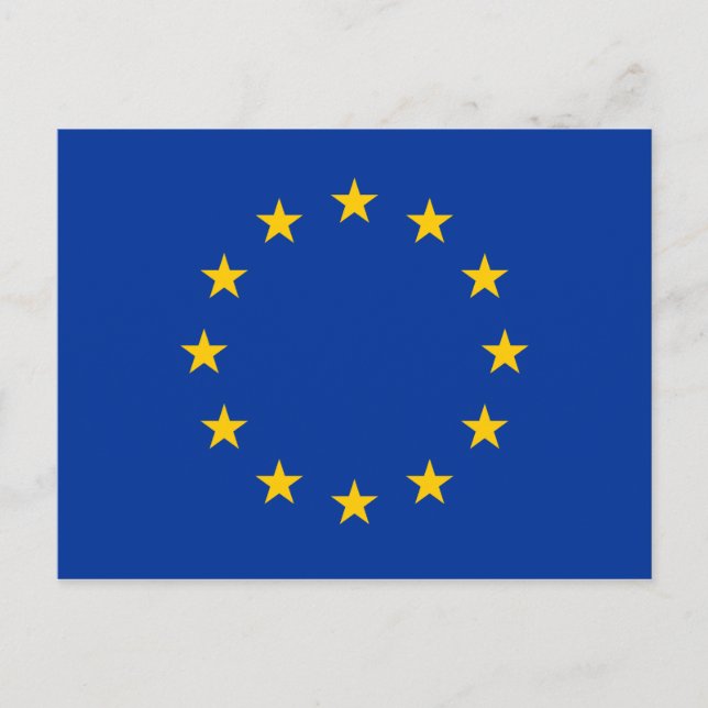 EU - EU-Flagga Vykort (Framsida)