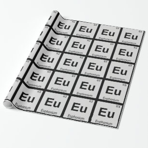 EU - Euphonium Music Chemistry Periodic Bord Presentpapper