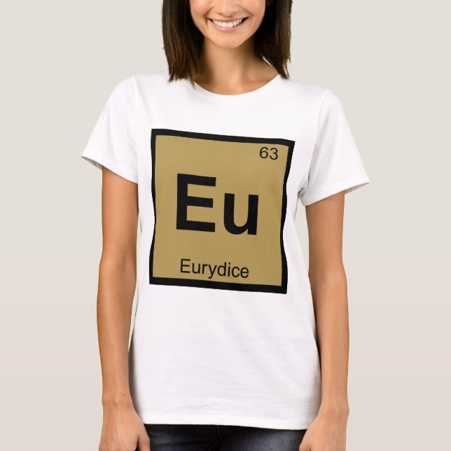 EU - Eurydice Grekisk kemi Periodic Bord Tee (Framsida)