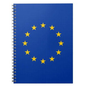 EU-flagga anpassad spiral anteckningsbok