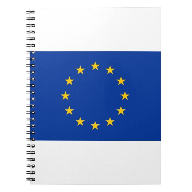 EU-Flagga Anteckningsbok (Framsidan)
