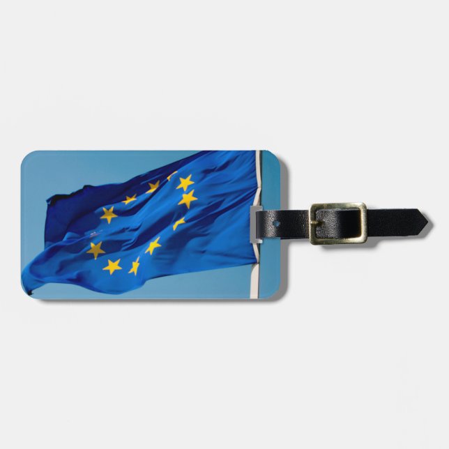 EU-flagga Bagagebricka (Horisontell Framsida)