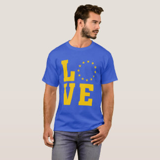 EU Flagga, EU, KÄRLEK T-shirt