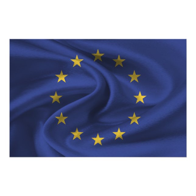 EU-Flagga Fototryck (Framsidan)