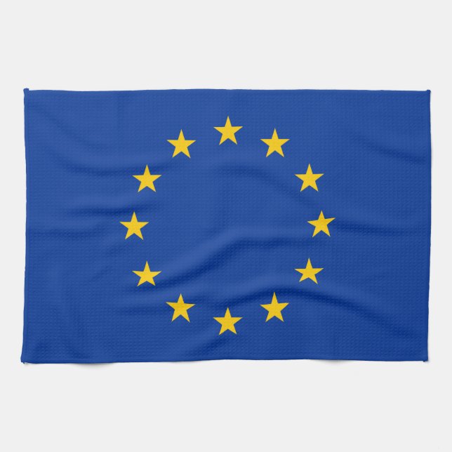EU Flagga Kitchen Towel Kökshandduk (Horisontell)