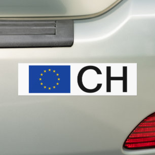 EU-flagga-klistermärke med land-kod brev Bildekal