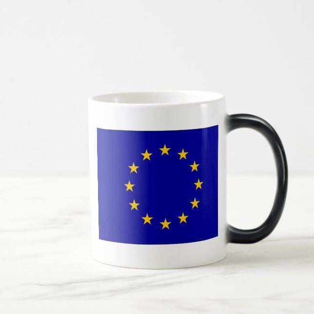 EU-flagga Magisk Mugg (Höger)
