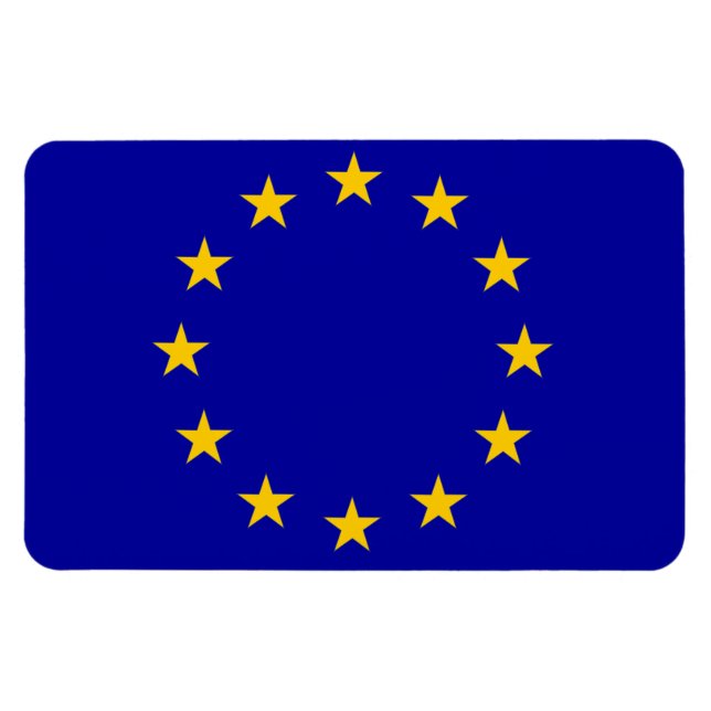 EU-flagga Magnet (Horisontell)