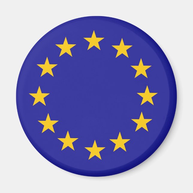 EU-Flagga Magnet (Framsidan)