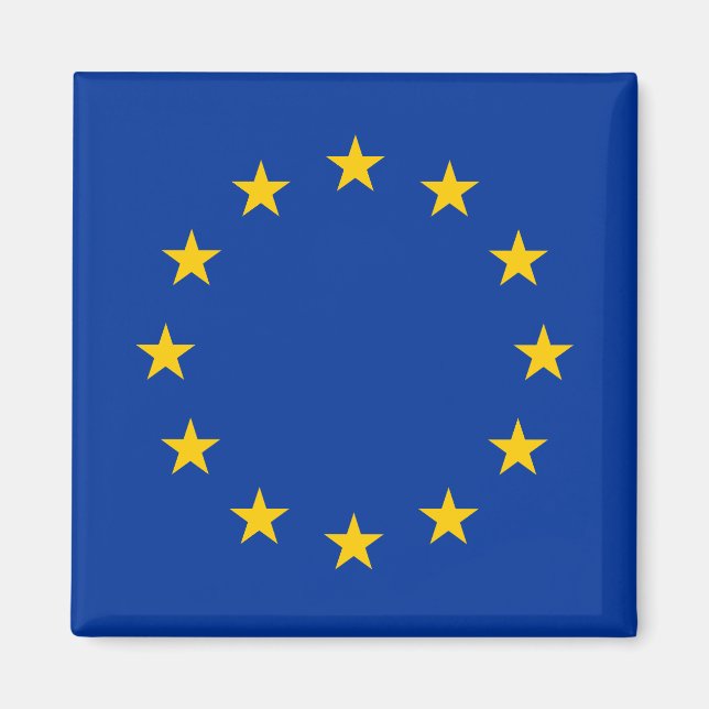 EU-flagga Magnet (Framsidan)