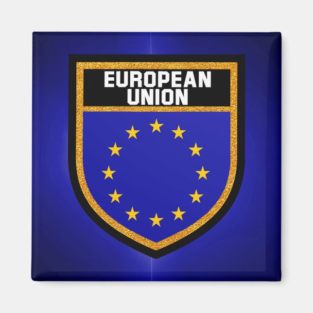 EU-Flagga Magnet (Framsidan)