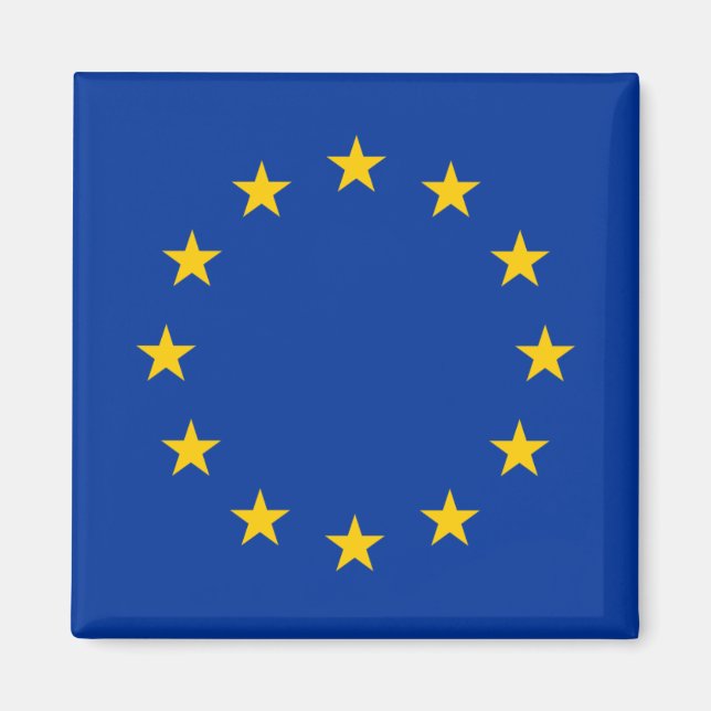 EU-Flagga Magnet (Framsidan)