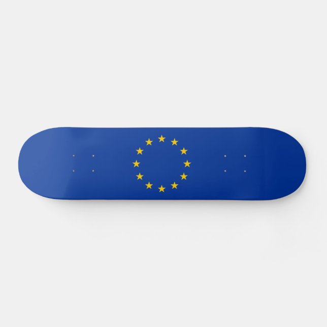 EU-Flagga Mini Skateboard Bräda 18,5 Cm (Horz)