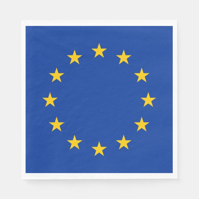 EU-Flagga Pappersservett (Framsidan)