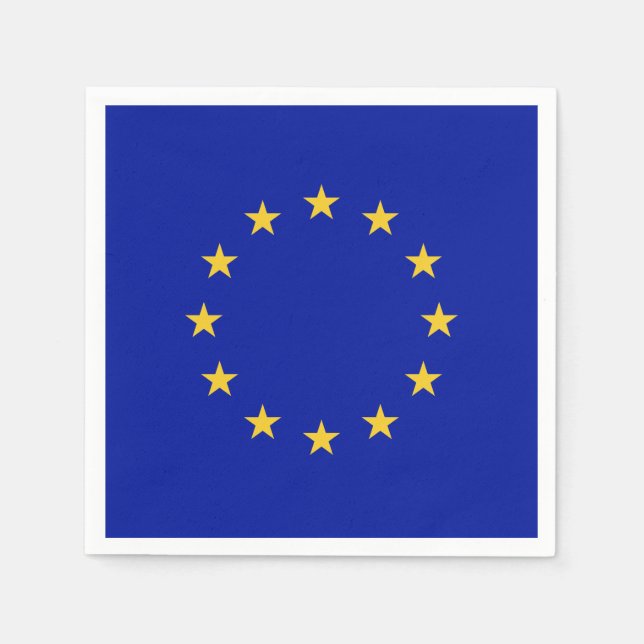 EU-Flagga Pappersservett (Framsidan)