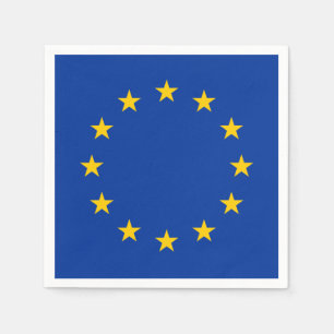EU-Flagga Pappersservett