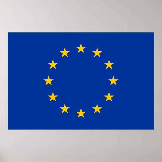 EU-Flagga Poster (Framsidan)