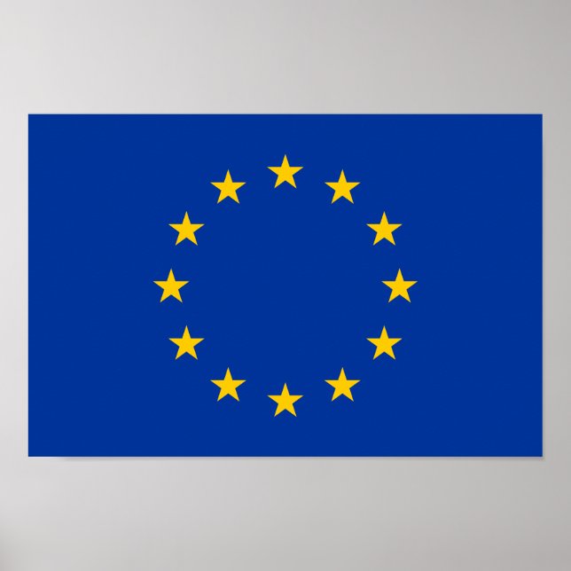 EU-Flagga Poster (Framsidan)