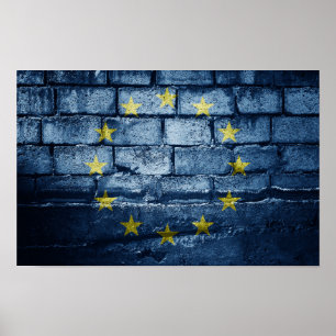 EU-flagga Poster