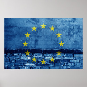 EU-flagga Poster