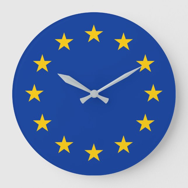 EU-flagga Stor Klocka (Framsida)