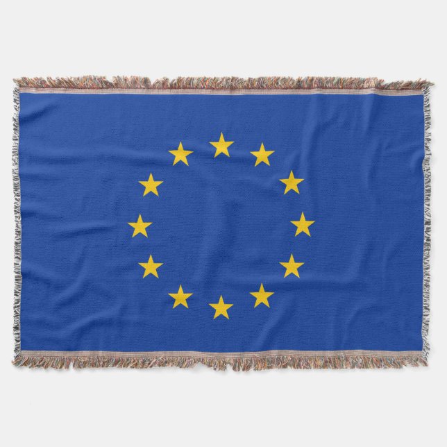 EU-flagga Throw Blanket Filt (Framsidan)