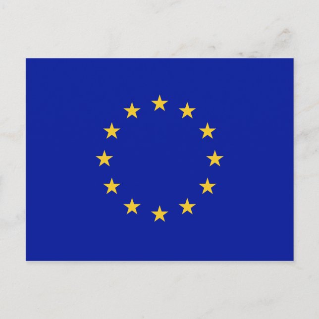 EU-Flagga Vykort (Framsida)