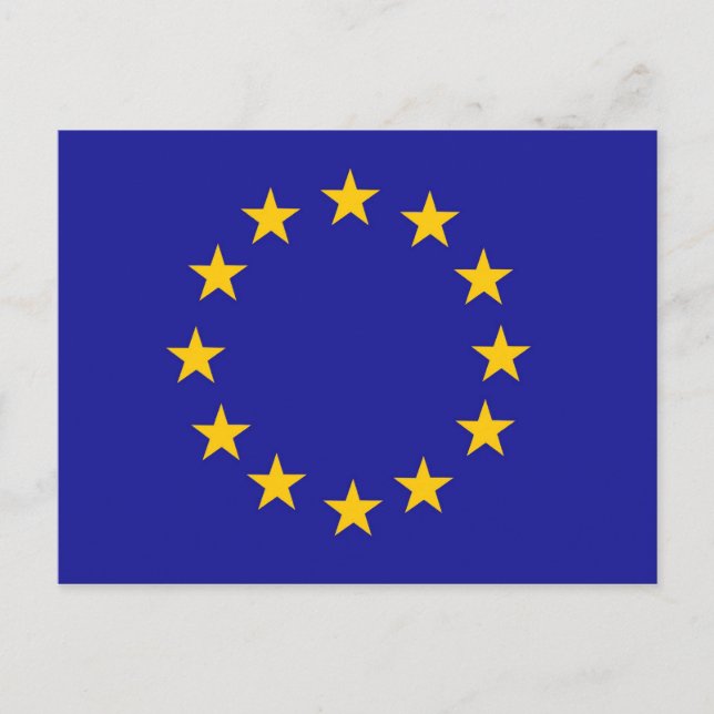 EU-Flagga Vykort (Framsida)