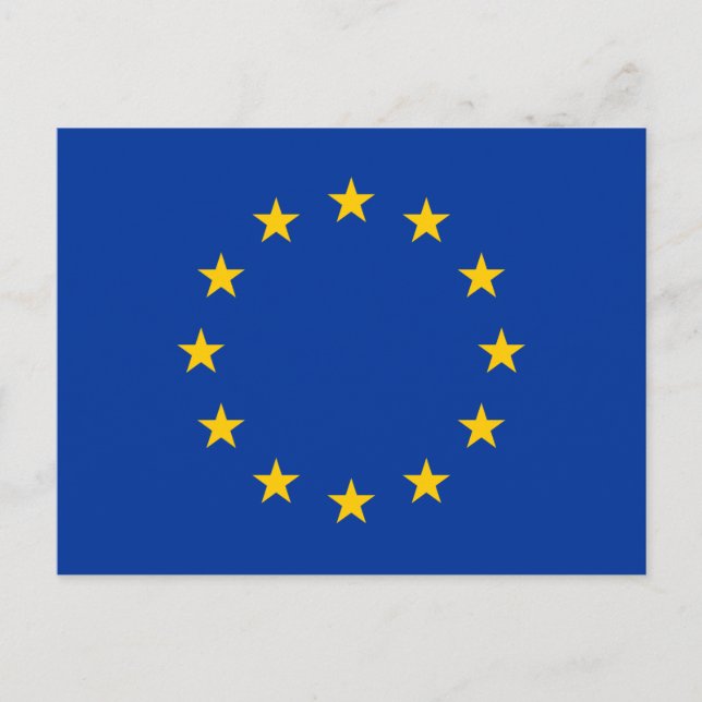 EU-Flagga Vykort (Framsida)